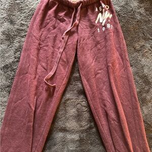 Aeropostale Kids Burgundy Joggers